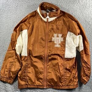 VTG 90s University of Texas Longhorns Apex One Windbreaker Jacket Mens Medium UT